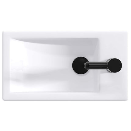 Badeværelses vaskeskål Mat sort 45,5 x 25,5 x 13 cm Metal