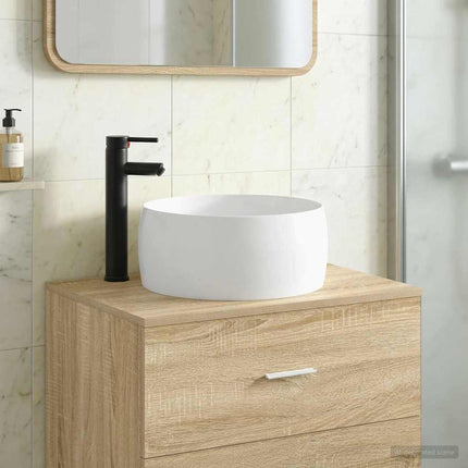 Badeværelses vaskeskål Mat sort 38,5 x 38,5 x 16 cm Metal