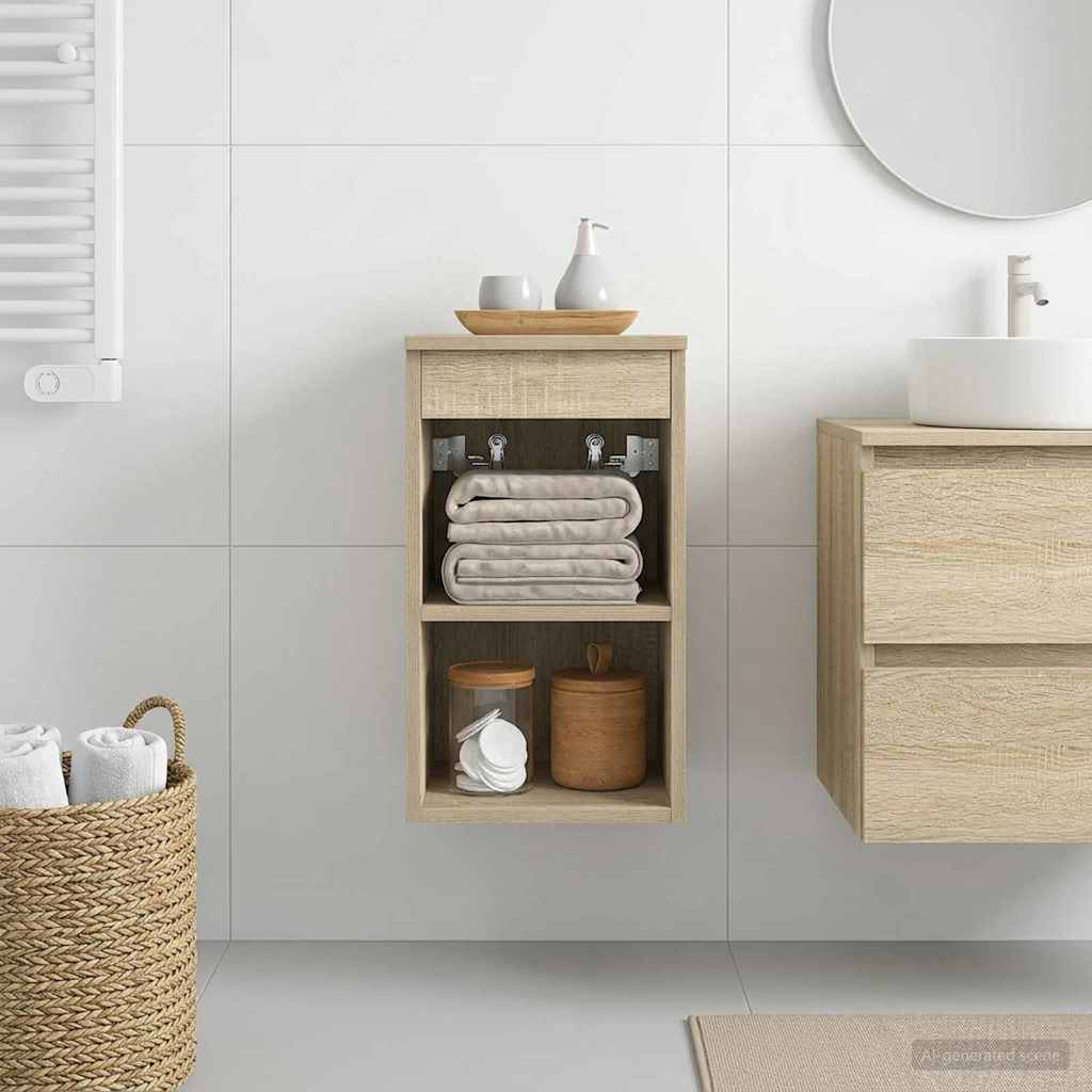 Badeværelsesskab Imellem Sonoma-eg 30 x 35 x 50 cm billede