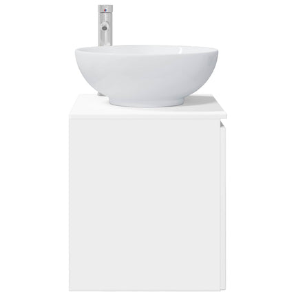 Væghængt håndvask skab Hvid 49,5 x 44,5 x 65 cm Konstrueret træ