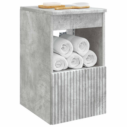Badeværelsesskab Betongrå 30 x 35 x 50 cm Konstrueret træ