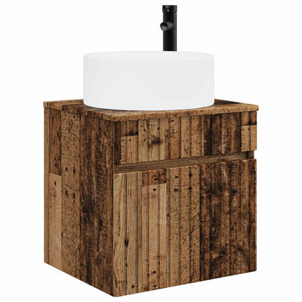 Vægmonteret håndvask skab Gammelt træ 49 x 44,5 x 65,5 cm