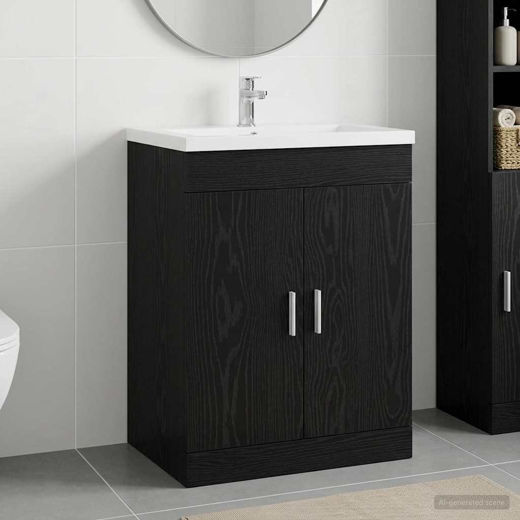 Badevrelse Under Vask Skab Sort eg 78,5 x 37,5 x 81 cm