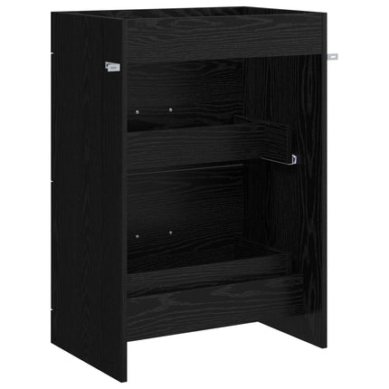 Badeværelse Under Vask Skab Sort eg 56 x 37,5 x 81 cm