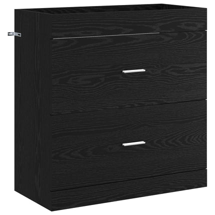 Badeværelse Under Vask Skab Sort eg 78,5 x 37,5 x 81 cm
