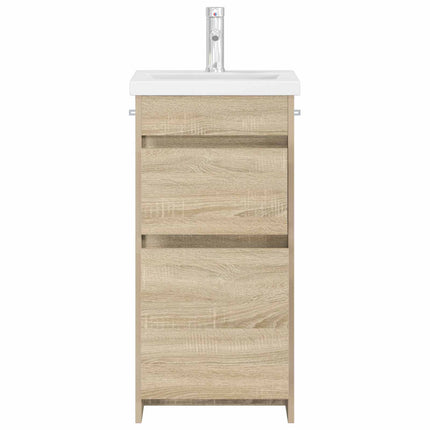 Badeværelsesvask med vask Sonoma-eg 42 x 40 x 84,5 cm