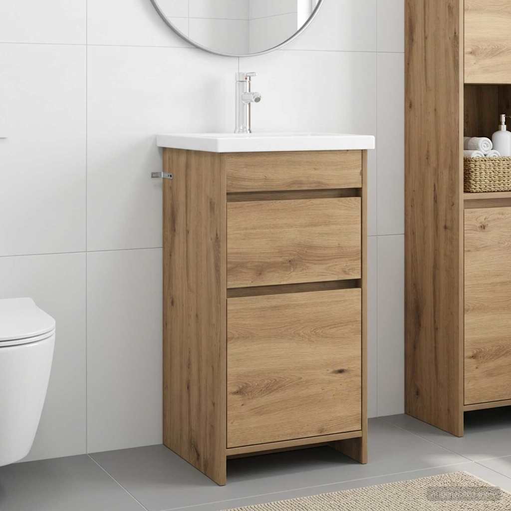 Badevrelsesvask med vask Artisan-eg 42 x 40 x 84,5 cm