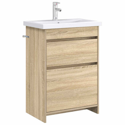 Badeværelse Under Vask Skab Sonoma-eg 56 x 37,5 x 81 cm