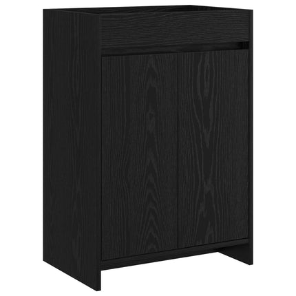 Badeværelse Under Vask Skab Sort eg 56 x 37,5 x 81 cm