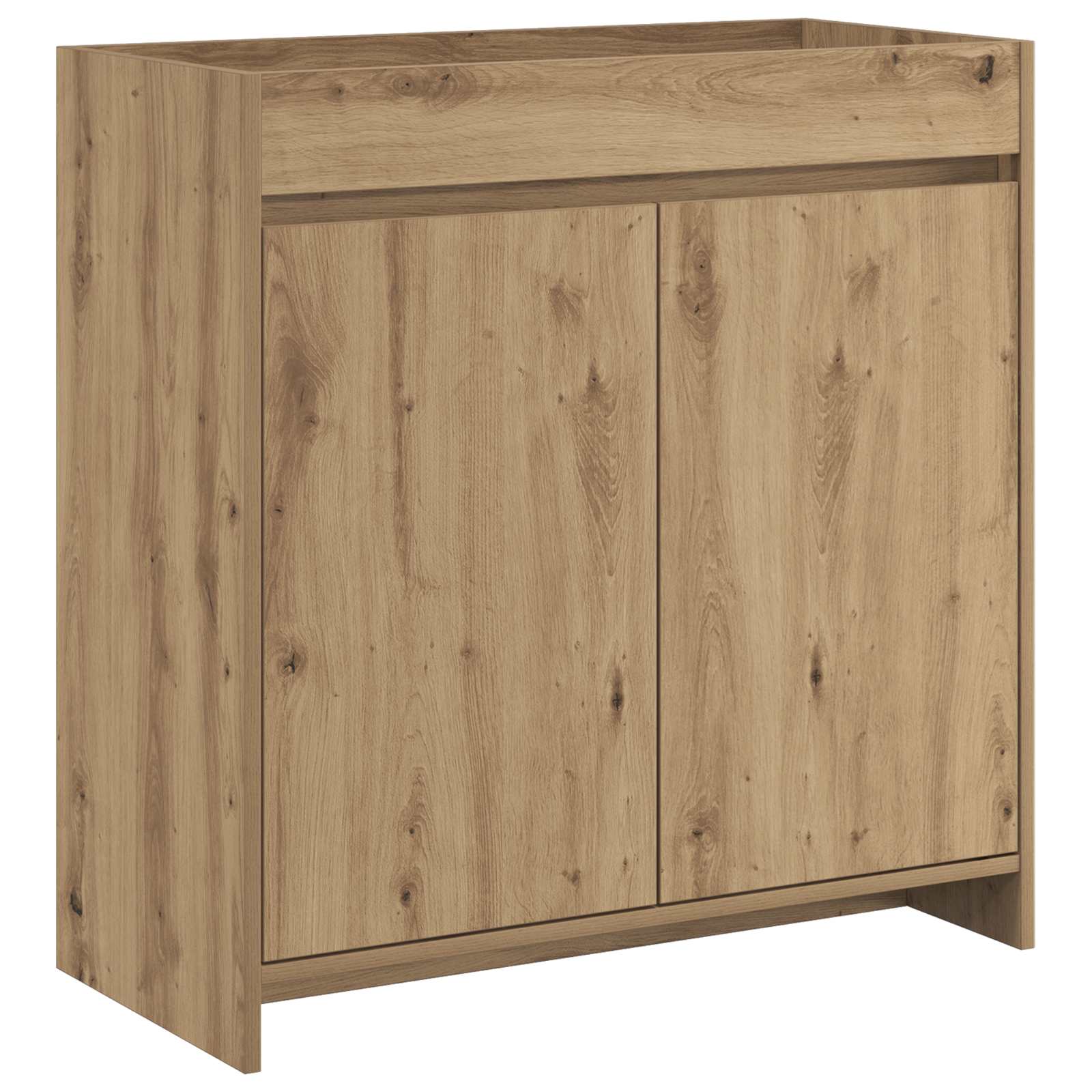 vidaXL Badeværelse Under Vask Skab Artisan-eg 78,5 x 37,5 x 81 cm