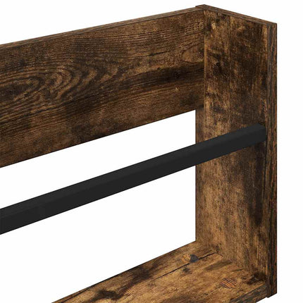 Magasin Rack 2 stk. Røget eg 60 x 12 x 30 cm Konstrueret træ