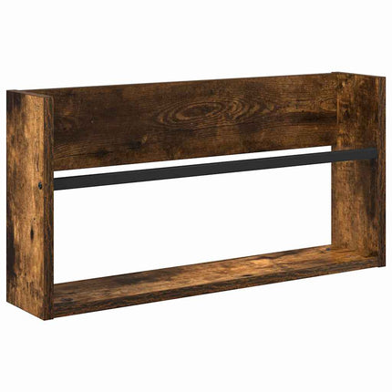 Magasin Rack 2 stk. Røget eg 60 x 12 x 30 cm Konstrueret træ
