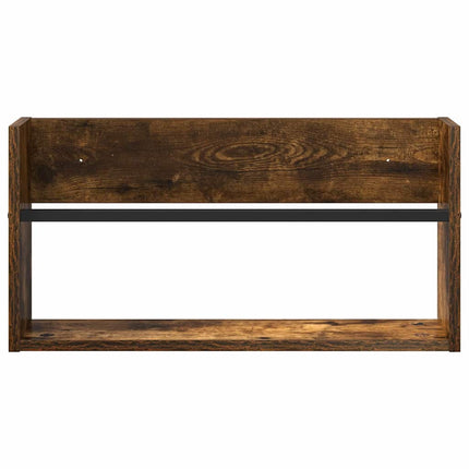 Magasin Rack 2 stk. Røget eg 60 x 12 x 30 cm Konstrueret træ