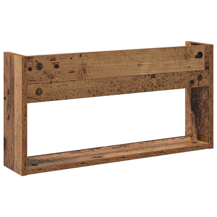 Magasin Rack 2 stk. Gammelt træ 60 x 12 x 30 cm Konstrueret træ