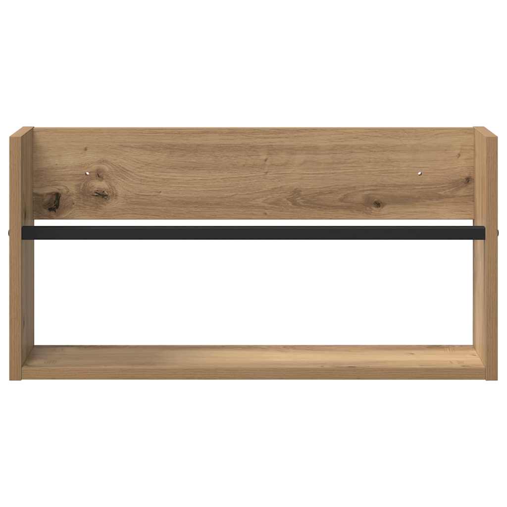 Magasin Rack med hylde 2 pcs Artisan Egetræ 60 x 12 x 30 cm