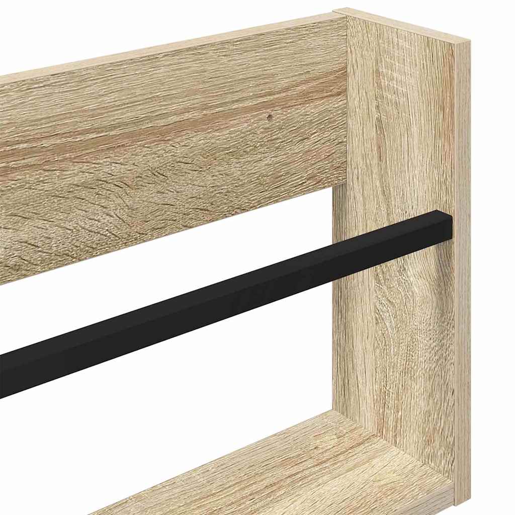 Magasin Rack 2 pcs Sonoma eg 80 x 12 x 30 cm Konstrueret træ