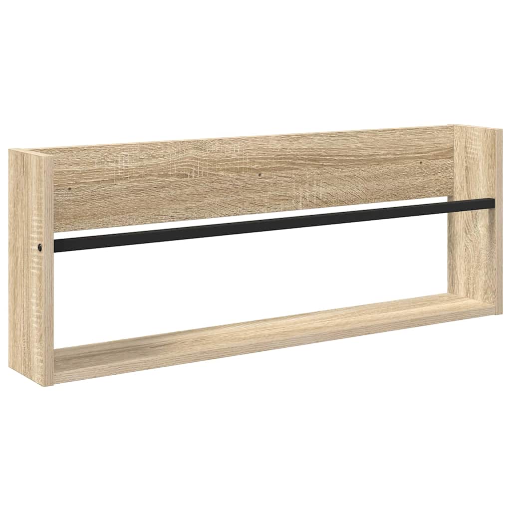 Magasin Rack 2 pcs Sonoma eg 80 x 12 x 30 cm Konstrueret træ