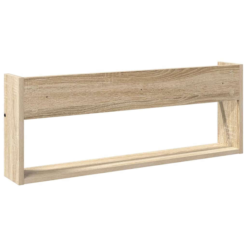 Magasin Rack 2 pcs Sonoma eg 80 x 12 x 30 cm Konstrueret træ