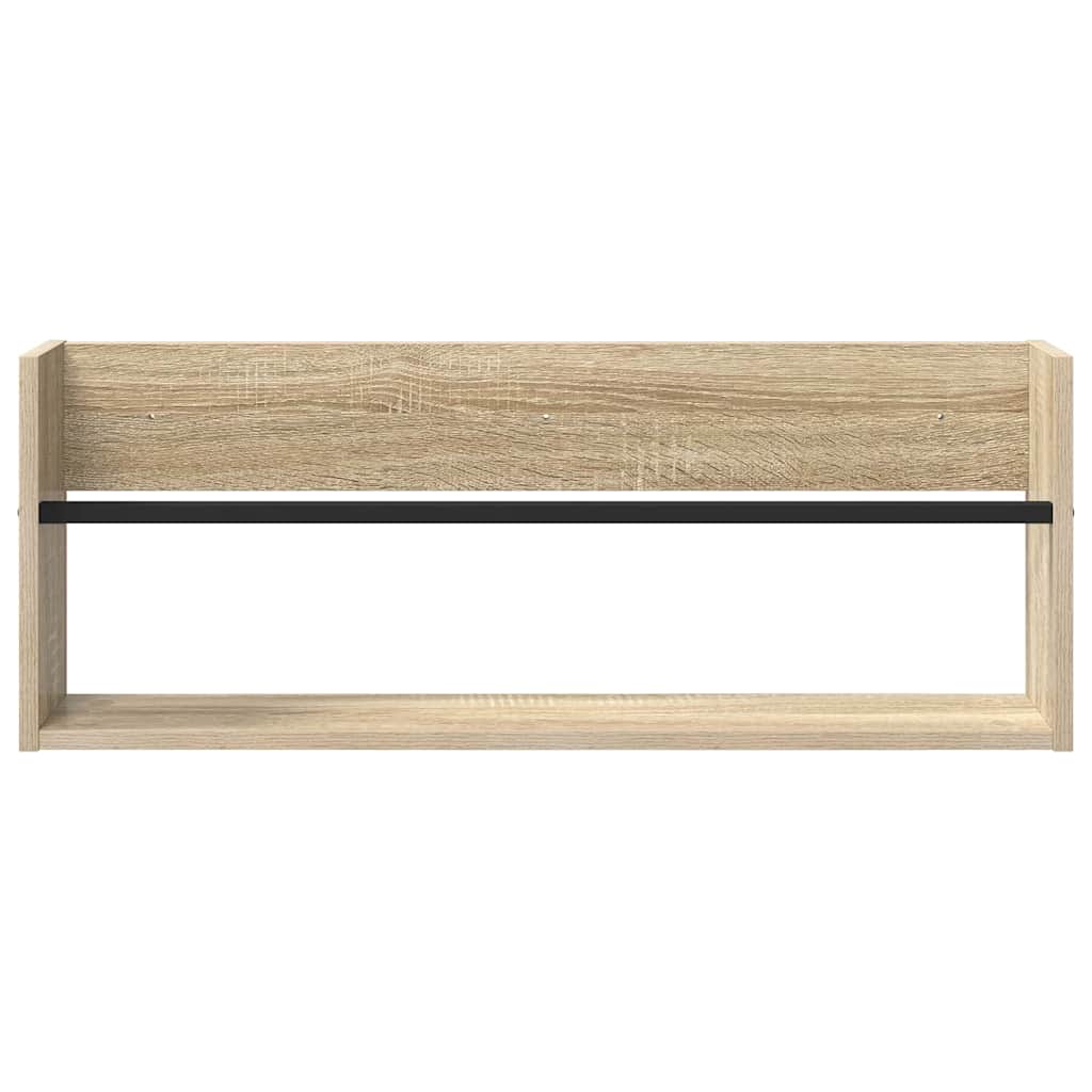 Magasin Rack 2 pcs Sonoma eg 80 x 12 x 30 cm Konstrueret træ