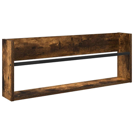Magasin Rack 2 stk. Røget eg 80 x 12 x 30 cm Konstrueret træ