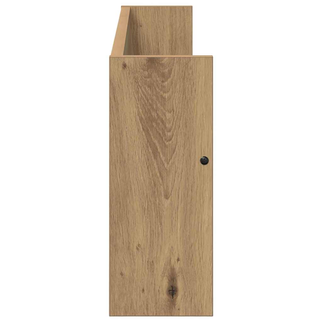 Magasin Rack med hylde 2 pcs Artisan Egetræ 80 x 12 x 30 cm