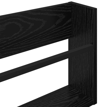 Magasin Rack 2 stk. Sort eg 100 x 12 x 30 cm Konstrueret træ