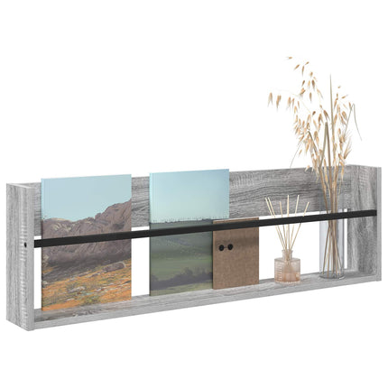 Magasin Rack Grå Sonoma 100 x 12 x 30 cm Konstrueret træ