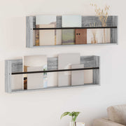 Magasin Rack 2 pcs Grå Sonoma 100 x 12 x 30 cm Konstrueret træ