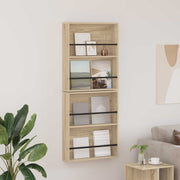 Magasin Rack 2 pcs Sonoma eg 60 x 12 x 70 cm Konstrueret træ