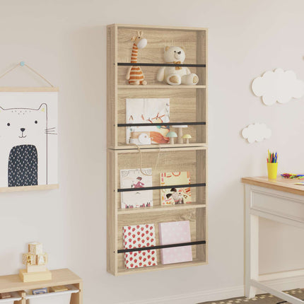 Magasin Rack 2 stk. Sonoma eg 60 x 12 x 70 cm Konstrueret træ