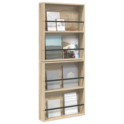 Magasin Rack 2 stk. Sonoma eg 60 x 12 x 70 cm Konstrueret træ
