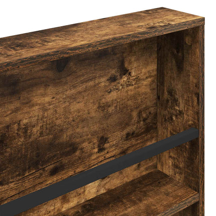 Magasin Rack 2 stk. Røget eg 60 x 12 x 70 cm Konstrueret træ