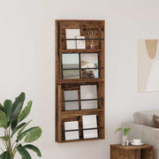 Magasin Rack 2 pcs Gammelt træ 60 x 12 x 70 cm Konstrueret træ