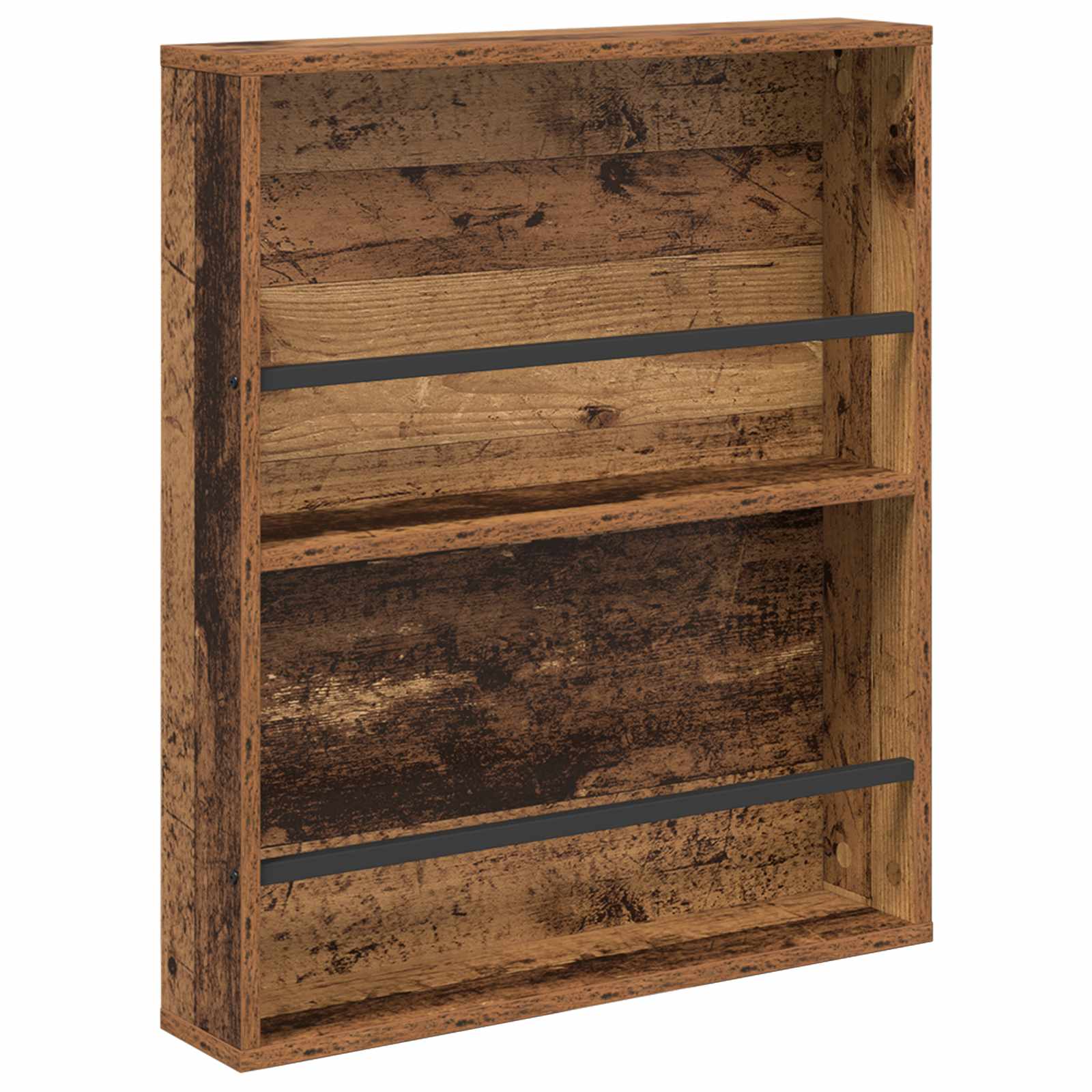 Magasin Rack 2 pcs Gammelt træ 60 x 12 x 70 cm Konstrueret træ