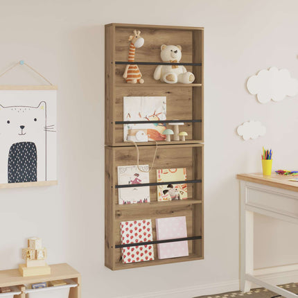 Magasin Rack med hylde 2 stk. Artisan Egetræ 60 x 12 x 70 cm
