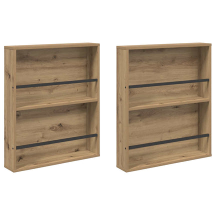 Magasin Rack med hylde 2 stk. Artisan Egetræ 60 x 12 x 70 cm