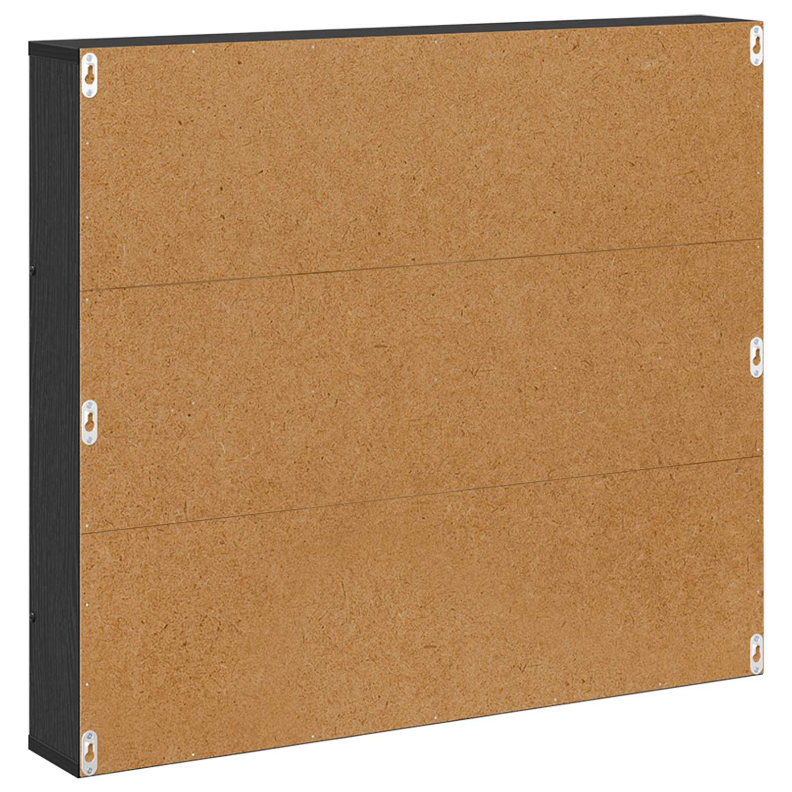 Magasin Rack med hylde Sort eg 80 x 12 x 70 cm Konstrueret træ