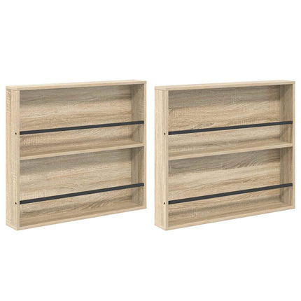 Magasin Rack 2 stk. Sonoma eg 80 x 12 x 70 cm Konstrueret træ