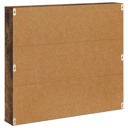 Magasin Rack med hylde Røget eg 80 x 12 x 70 cm Konstrueret træ
