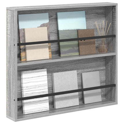 Magasin Rack Grå Sonoma 80 x 12 x 70 cm Konstrueret træ
