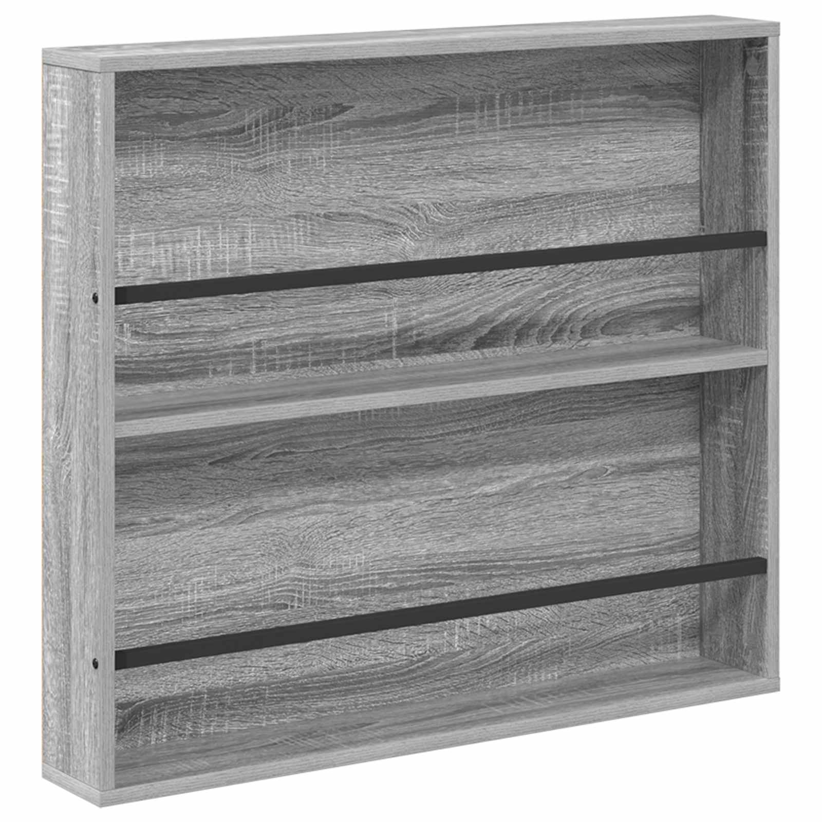 Magasin Rack 2 pcs Grå Sonoma 80 x 12 x 70 cm Konstrueret træ