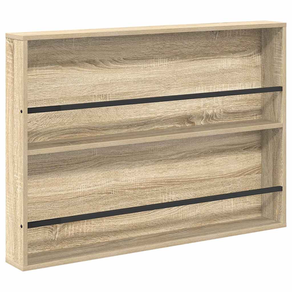 Magasin Rack 2 pcs Sonoma eg 100 x 12 x 70 cm Konstrueret træ