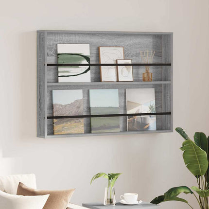 Magasin Rack Grå Sonoma 100 x 12 x 70 cm Konstrueret træ