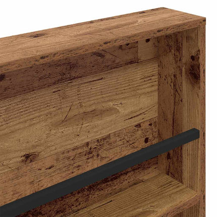 Magasin Rack med hylde 2 stk. Gammelt træ 100 x 12 x 70 cm