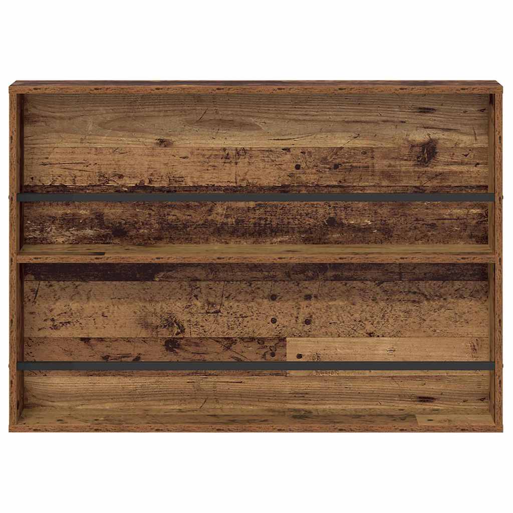 Magasin Rack 2 pcs Gammelt træ 100 x 12 x 70 cm Konstrueret træ