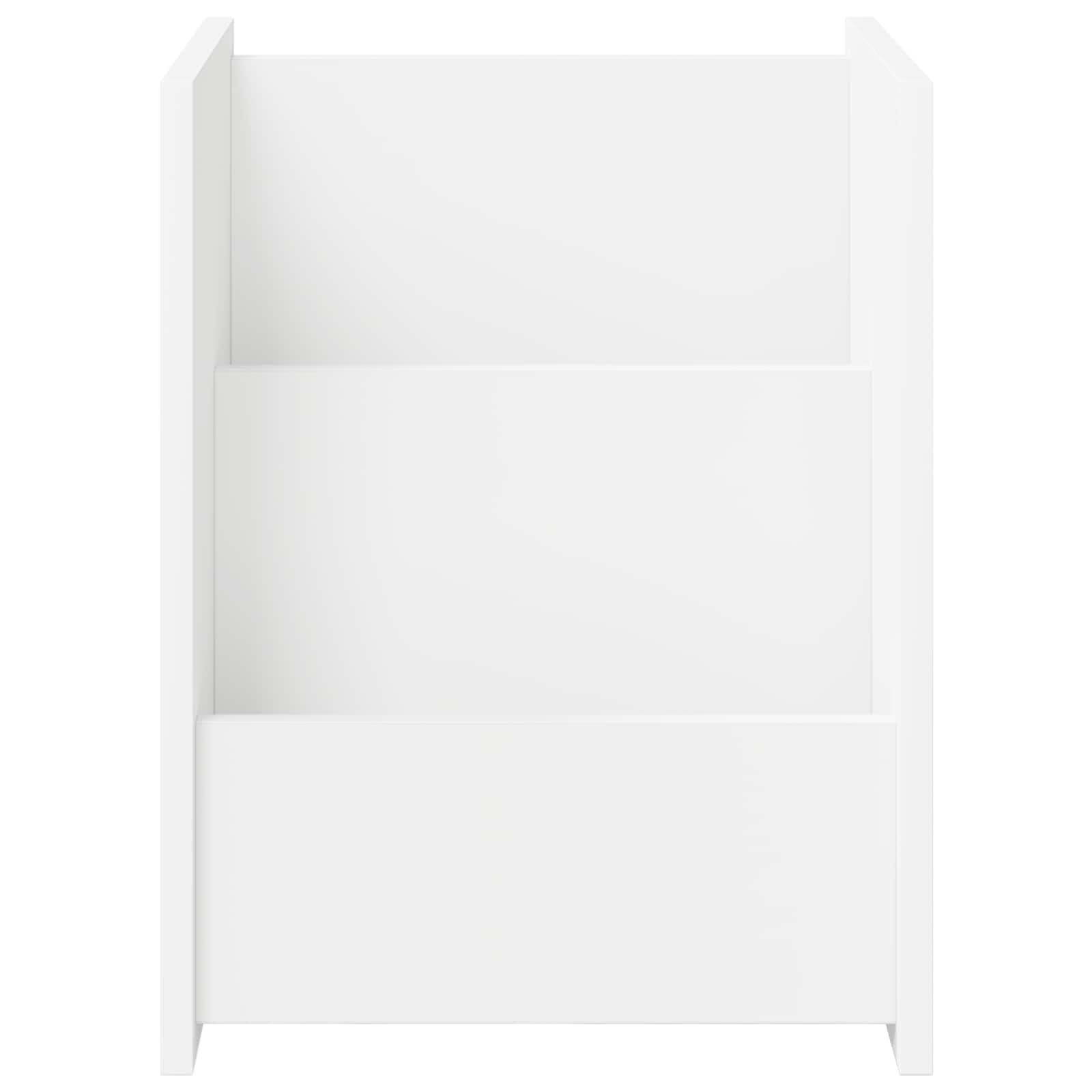 Magasin Rack med hylde Hvid 35 x 35 x 45 cm Konstrueret træ