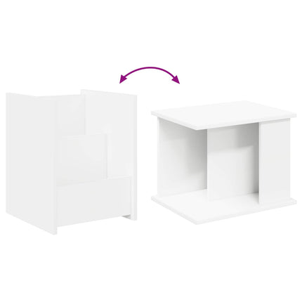 Magasin Rack med hylde Hvid 35 x 35 x 45 cm Konstrueret træ