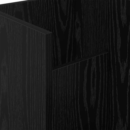 Magasin Rack med hylde Sort eg 35 x 35 x 45 cm Konstrueret træ