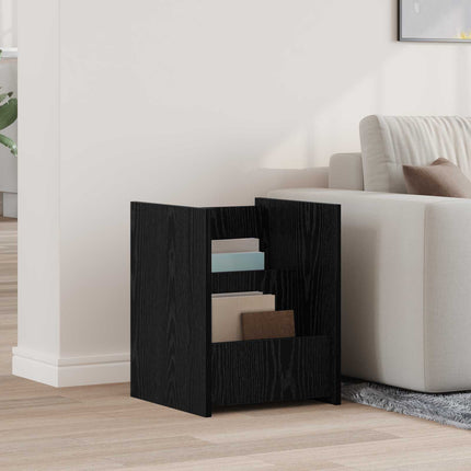 Magasin Rack med hylde Sort eg 35 x 35 x 45 cm Konstrueret træ