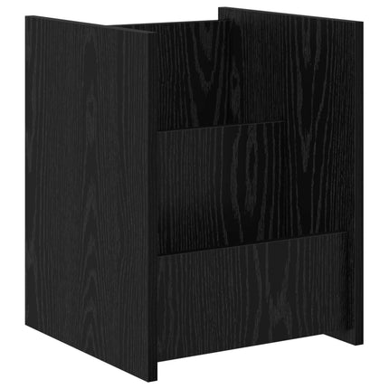 Magasin Rack med hylde Sort eg 35 x 35 x 45 cm Konstrueret træ